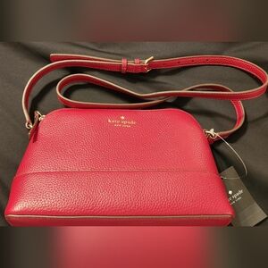 Kate Spade Red Leather Crossbody Bag